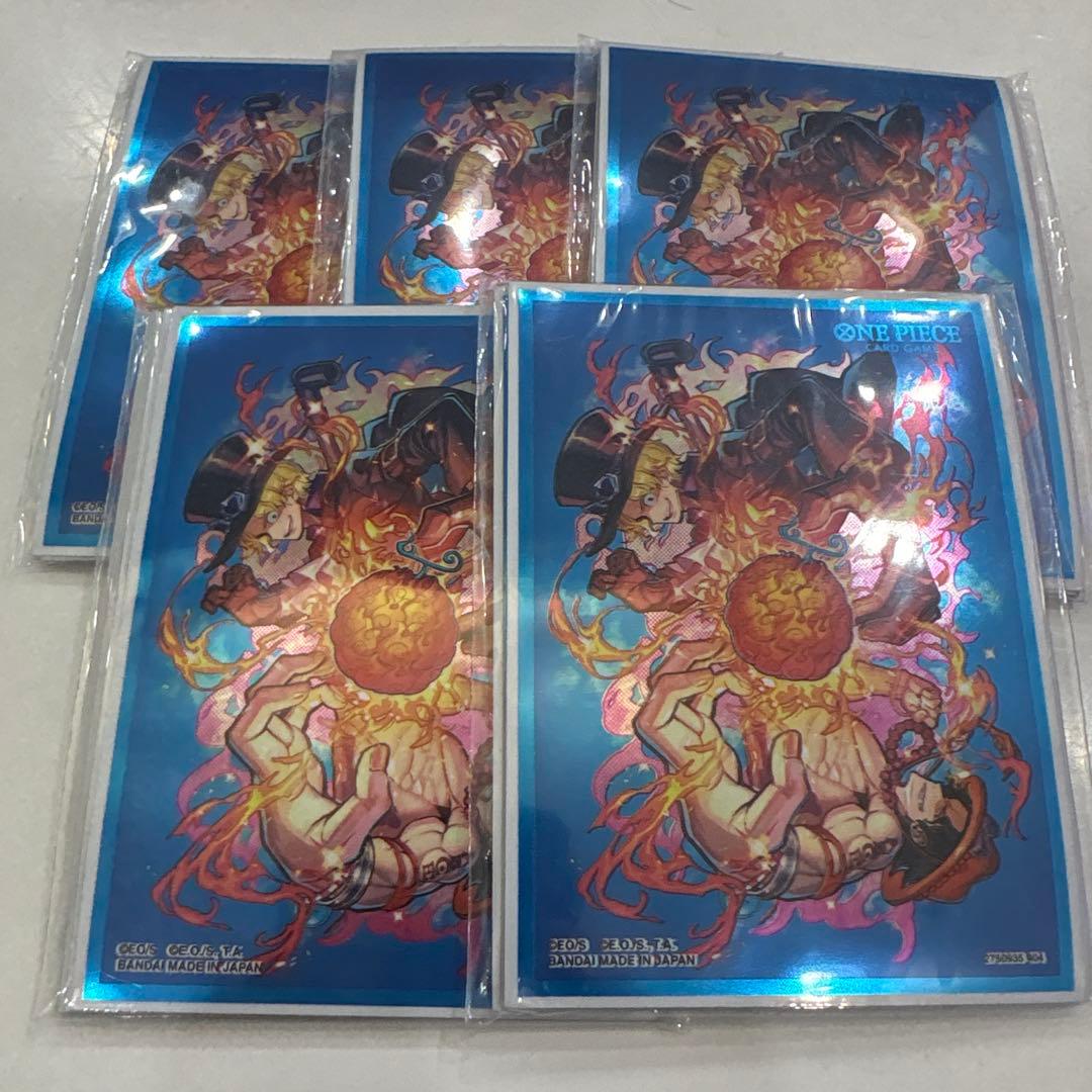 スリーブ 50枚 未開封 サボ エース 海外限定【ワンピースカード】