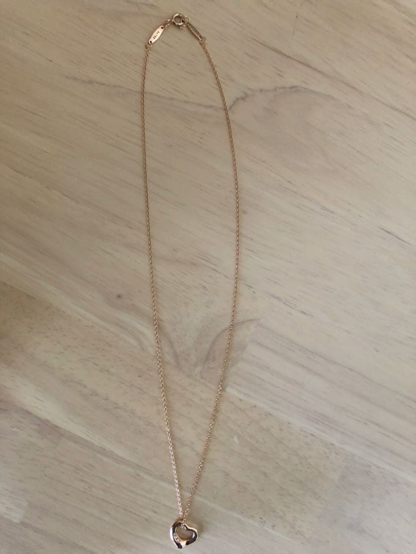 【値下げ品】ティファニー ハート　ネックレスダイヤモンド ローズゴールド　18K