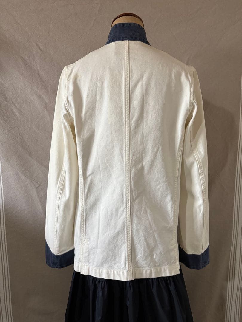 【レア！美品】Ralph Lauren★ホワイトデニム★スタンドカラ－ジャケット