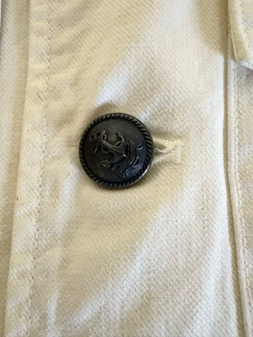【レア！美品】Ralph Lauren★ホワイトデニム★スタンドカラ－ジャケット