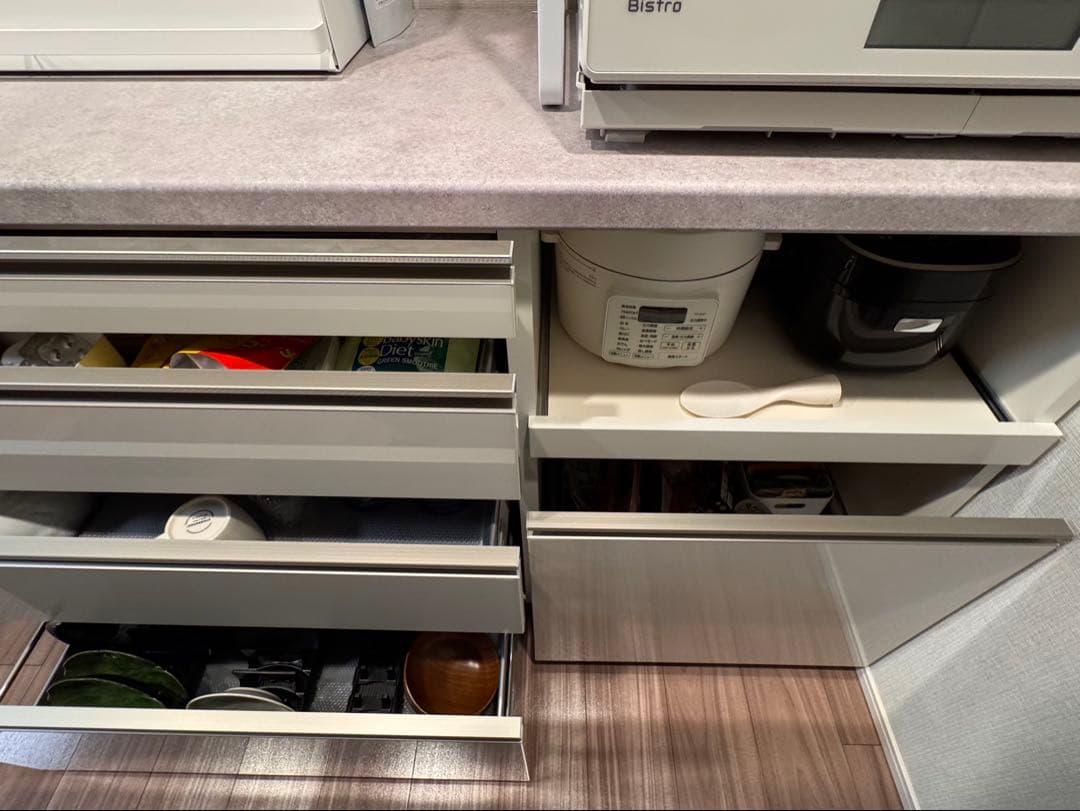 【美品】パモウナ キッチンカウンター 幅140高さ90奥行50（配送料込）