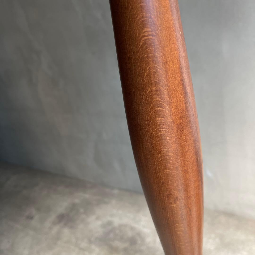 イタリア製 ハンガーポール ハンガーラック 輸入家具 チーク真鍮 ゴールド