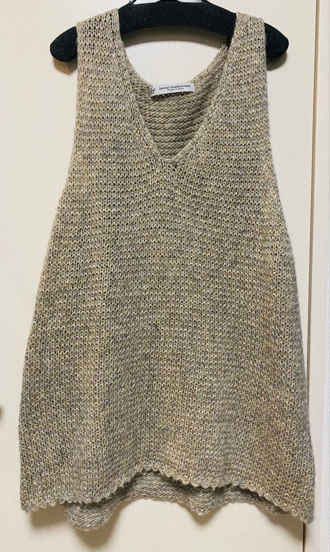 ラメMIXメッシュベスト