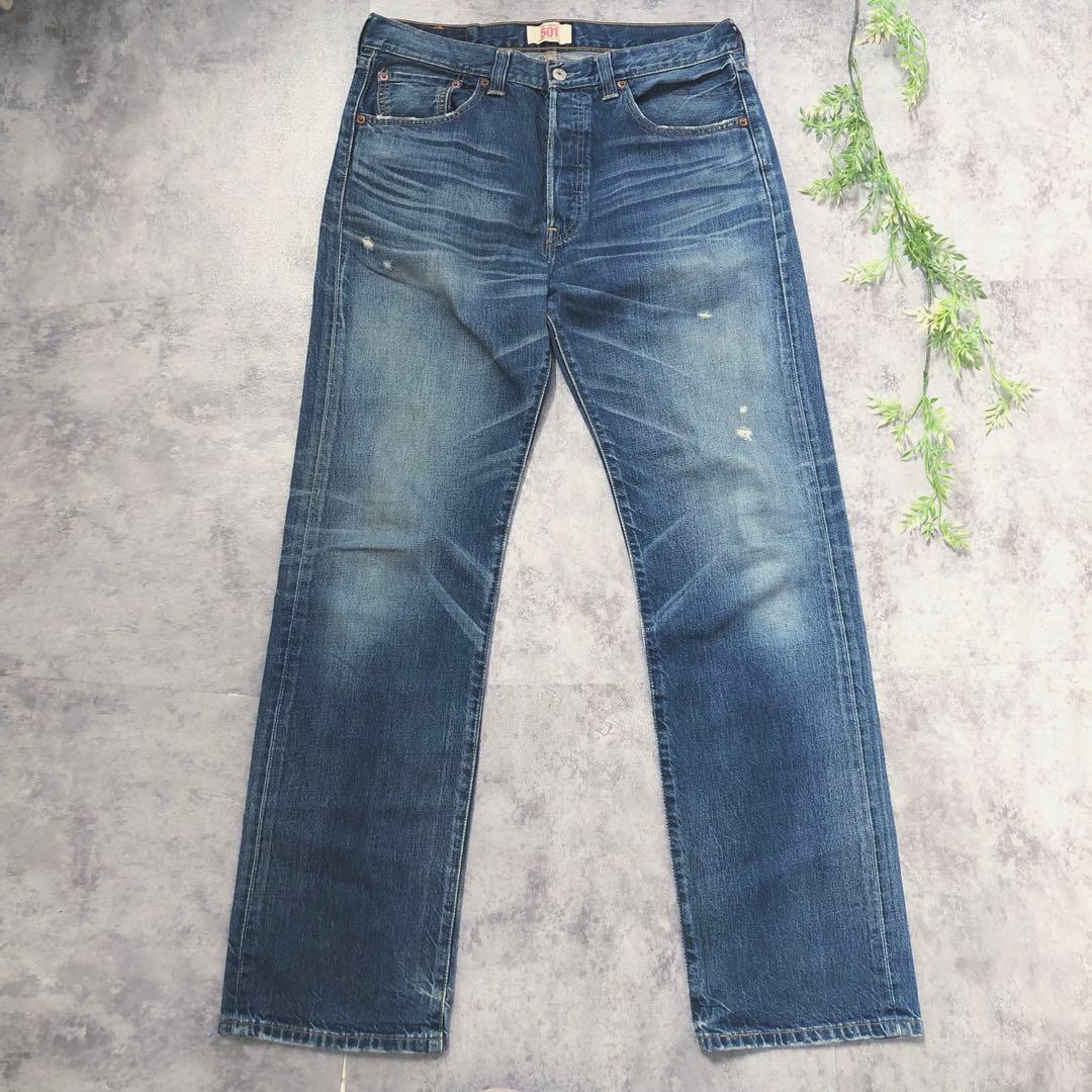 リーバイス　501 キムタク W33 L32 08501-01 ヒゲ　L