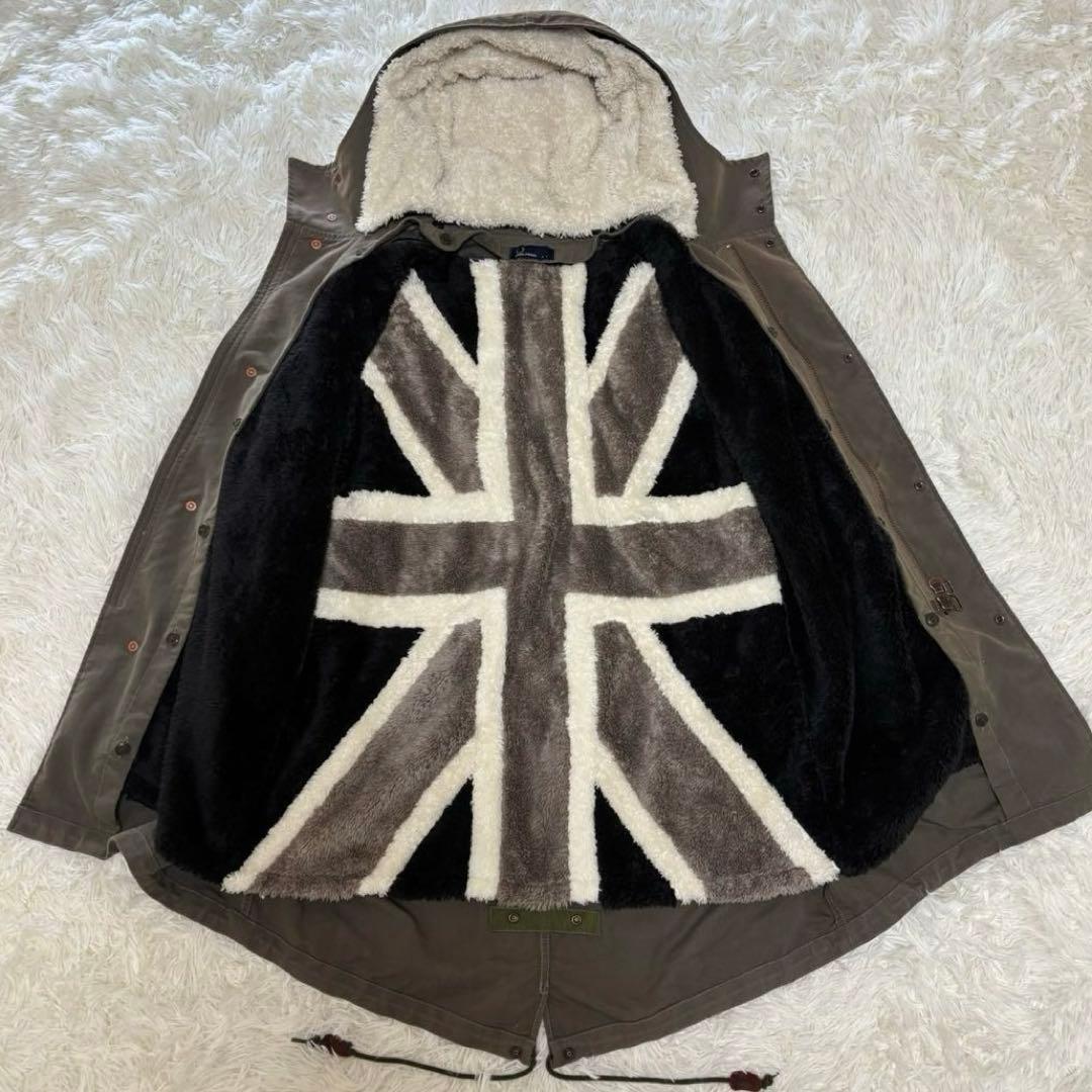 や*ま様 【フレッドペリー】2Way モッズコート　カーキ　メンズ　L