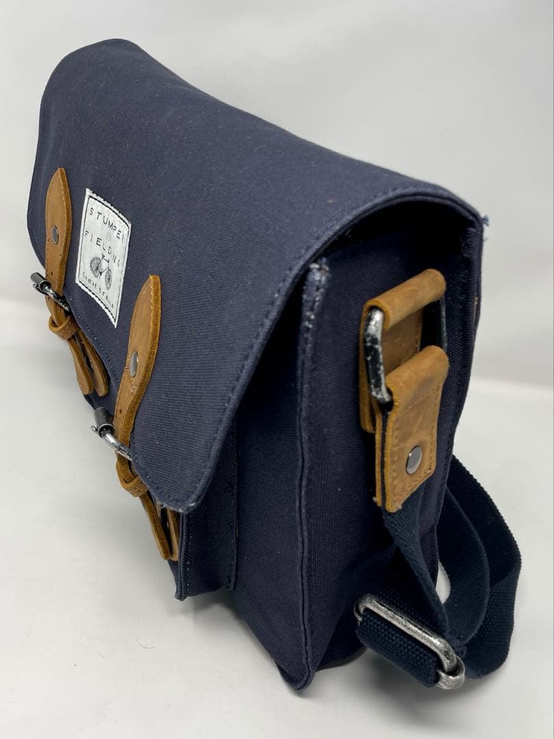 未使用★Stumper and Fielding ネイビー メッセンジャーバッグ