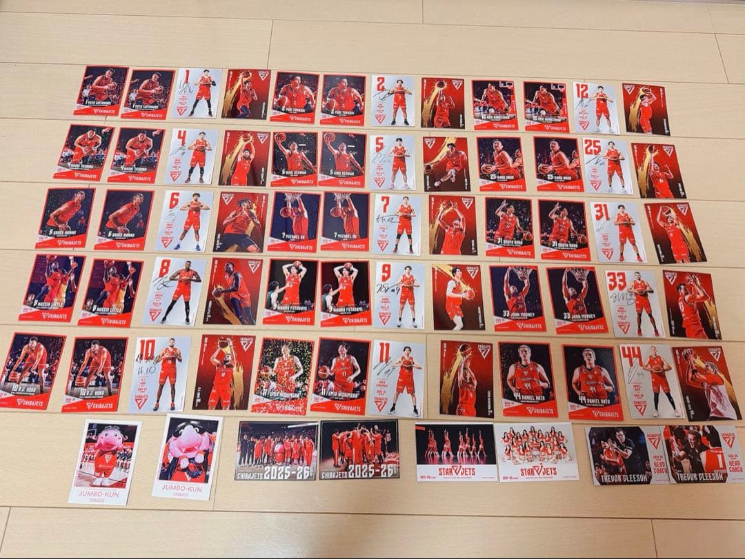 う*ん様 千葉ジェッツ　オフィシャルトレーディングカード25-26　68種セット