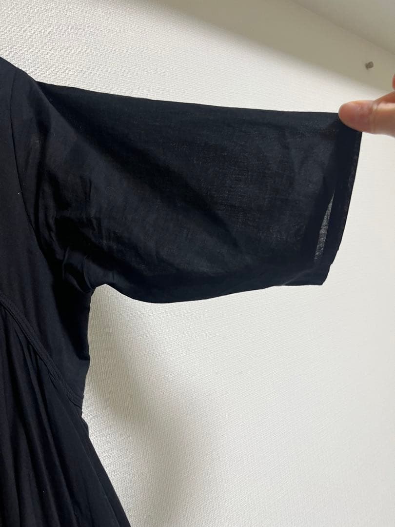 AAYUSHI/アユーシ　ボリュームフレアハーフスリーブワンピース