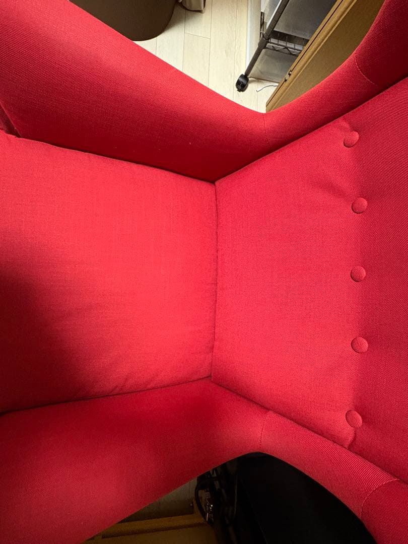 【大阪】IKEA STRANDMON ストランドモン ソファ　オットマン付き　赤