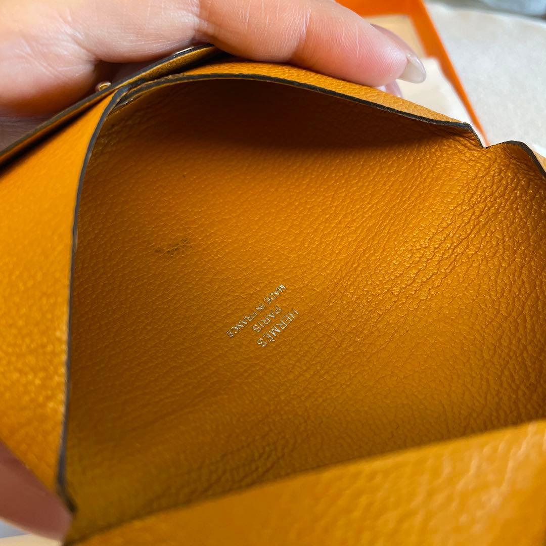 中古HERMESエルメス/名刺入れカルヴィ