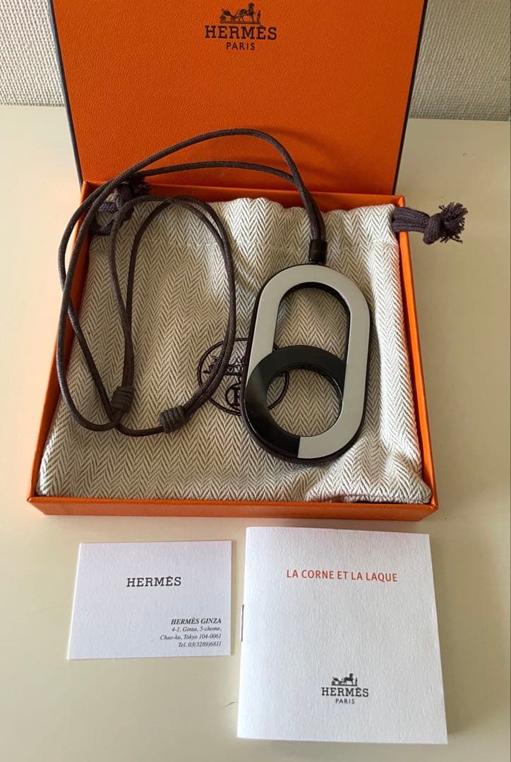 HERMES エルメス　バッファローホーン　ネックレス　セリエ