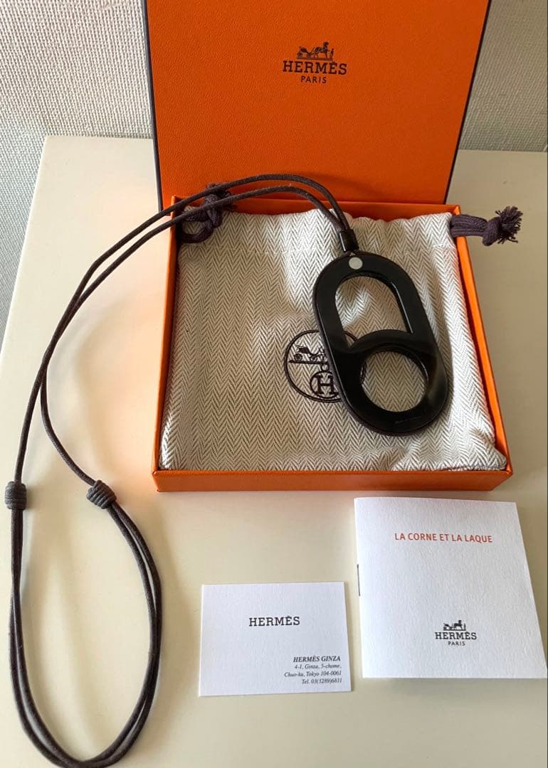 HERMES エルメス　バッファローホーン　ネックレス　セリエ