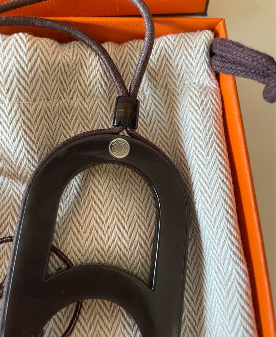 HERMES エルメス　バッファローホーン　ネックレス　セリエ