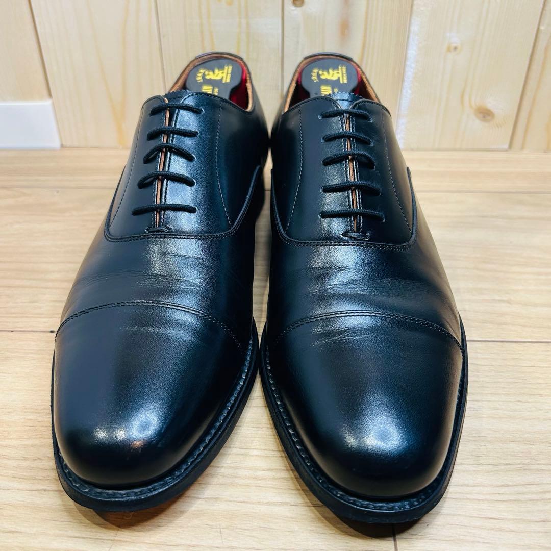 【未使用級】スコッチグレイン ストレートチップ 内羽根 25cm F-0350