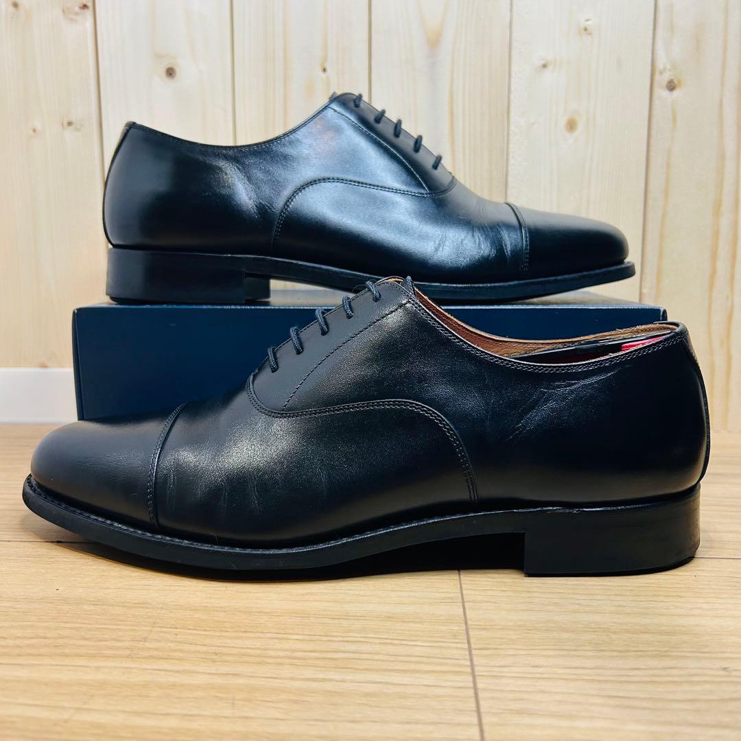 【未使用級】スコッチグレイン ストレートチップ 内羽根 25cm F-0350