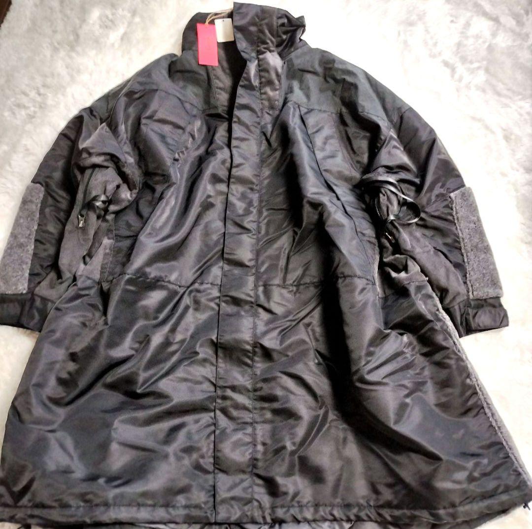 エシンタ モンスター 中綿オーバーコート 新品タグ 黒 M 防寒 ユニセックス