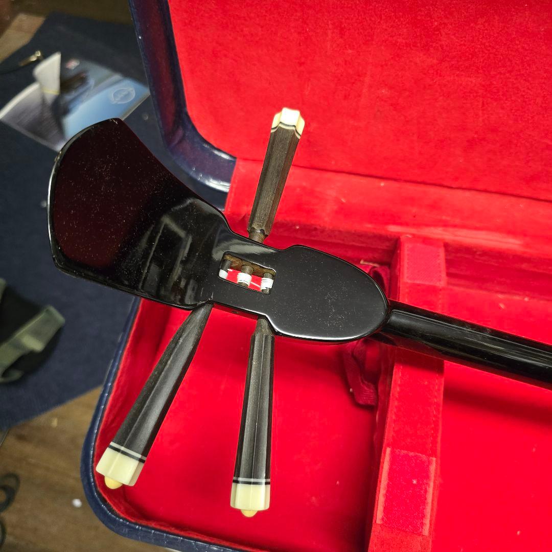 ビンテージ　三味線本体 蛇味線 ケース付き