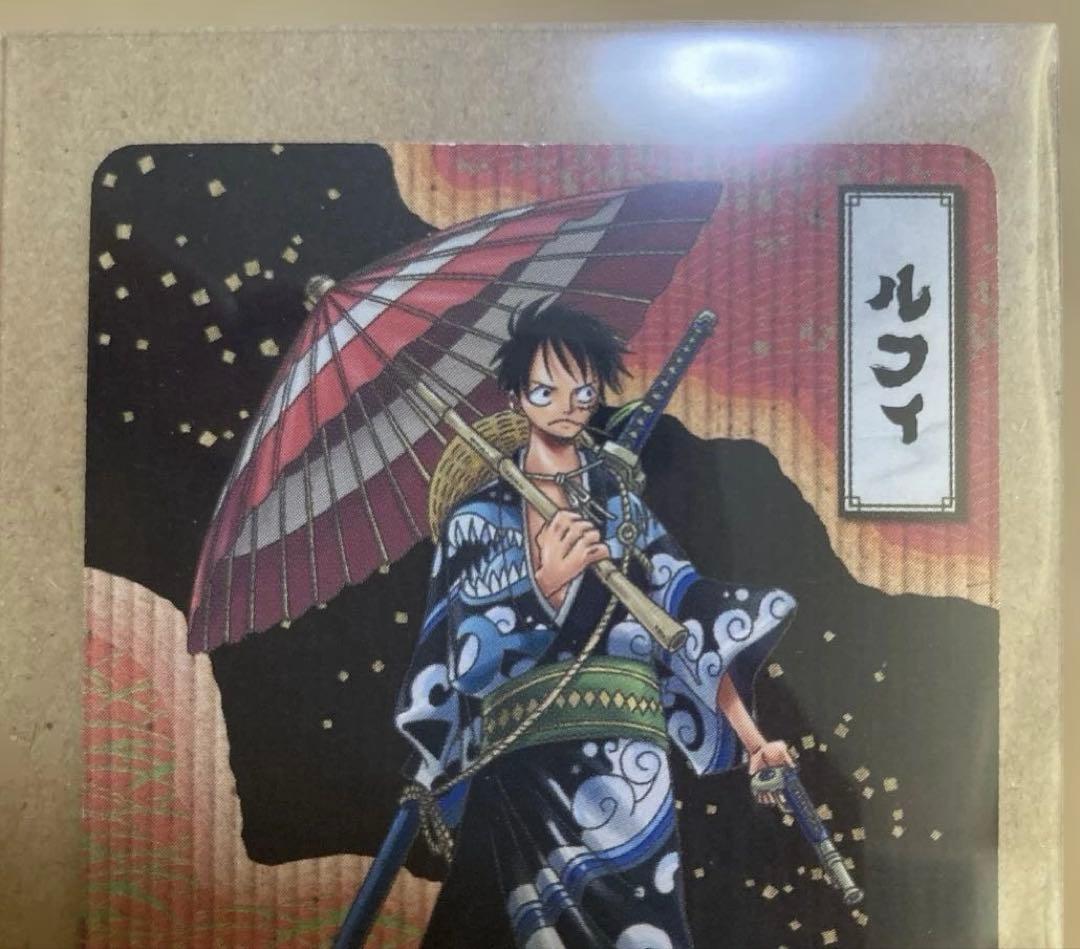 【希少】ワンピース キャラメルポップコーン 5th カード ルフィ 013 和装