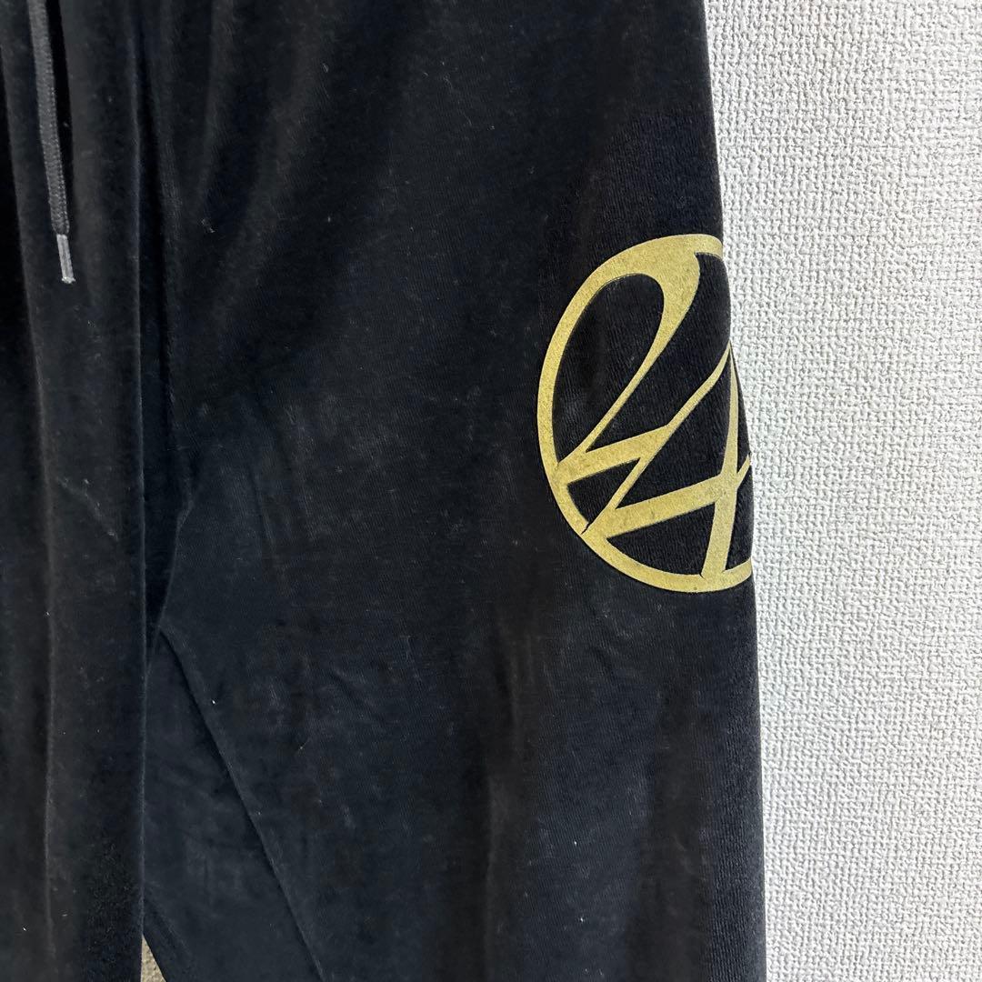 24karats ベロアスウェット上下　セットアップ ジップアップパーカー M