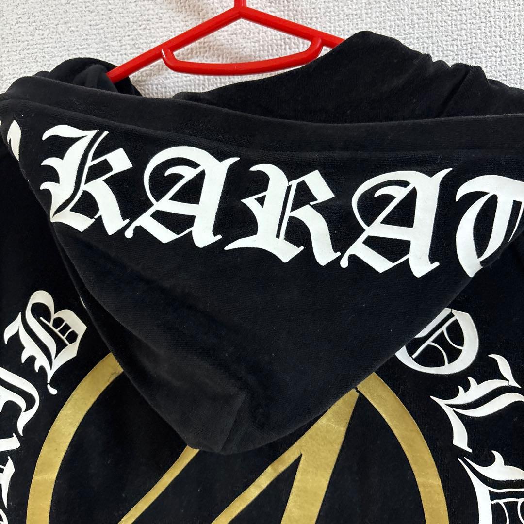 24karats ベロアスウェット上下　セットアップ ジップアップパーカー M