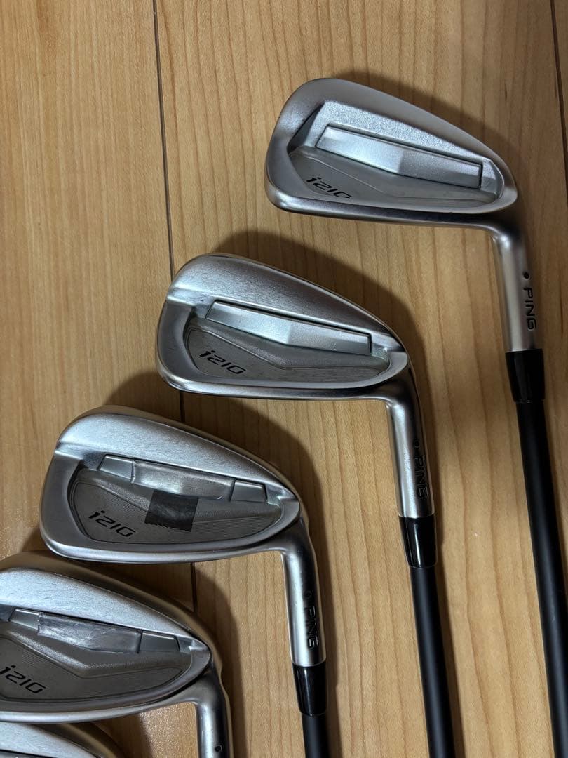 PING i210アイアン　TRAVIL 95S 6番〜UW 6本セット黒ドット