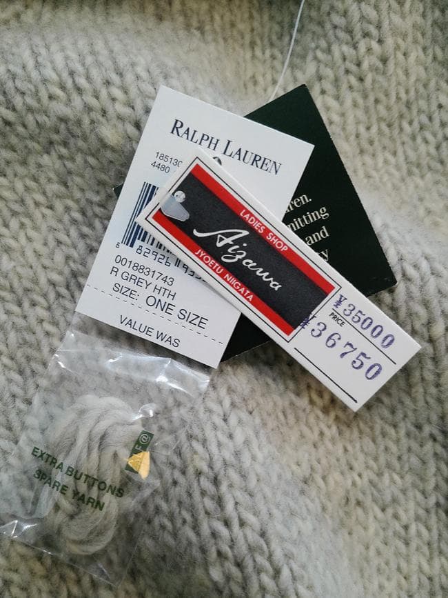 新品 RALPH LAURENラルフローレン ハンドニット ポンチョ ネイティブ