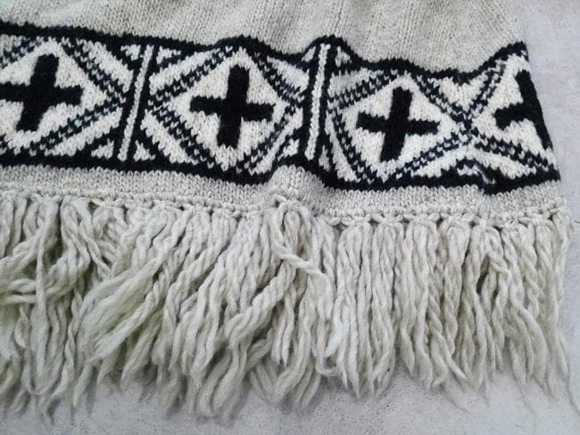 新品 RALPH LAURENラルフローレン ハンドニット ポンチョ ネイティブ