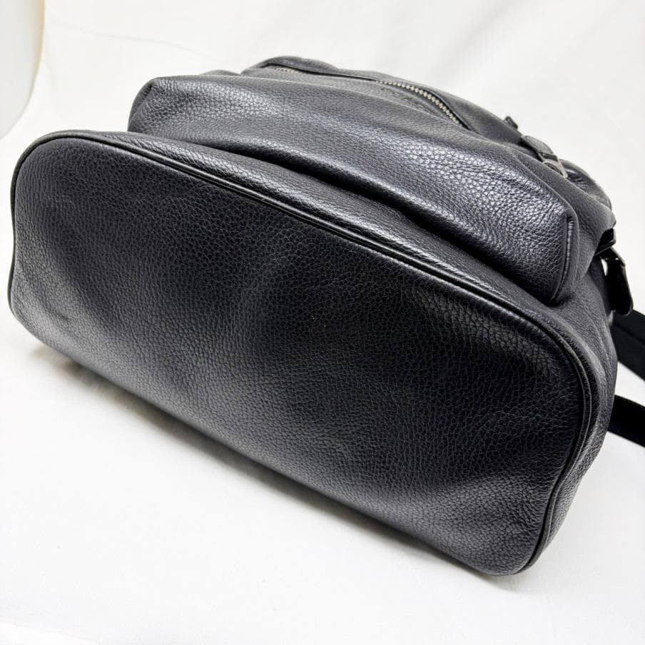 COACH コーチ レザー リュック 黒 2854 ペブル メンズ 通勤バッグ
