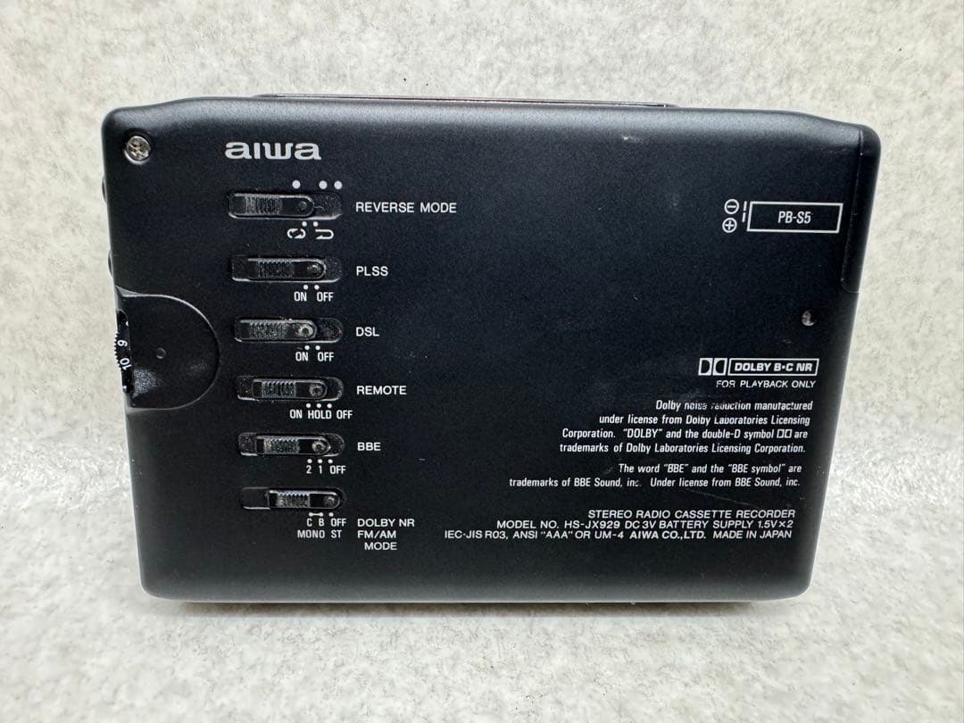 aiwaカセットレコーダー　HS-JX929