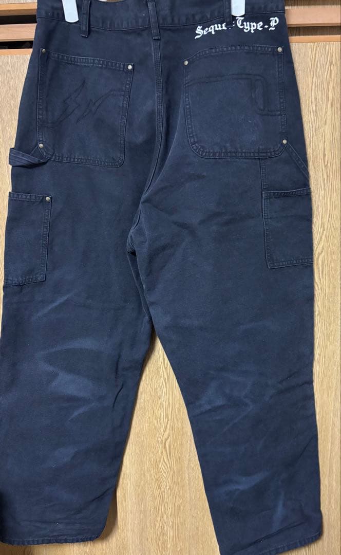 【L_定価52800円】sequel duck painter pants 黒