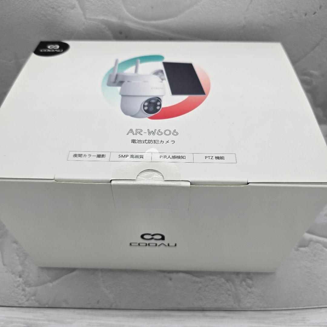 新品未開封 ソーラー式 COOAU 防犯カメラ AR-W606 500万画素