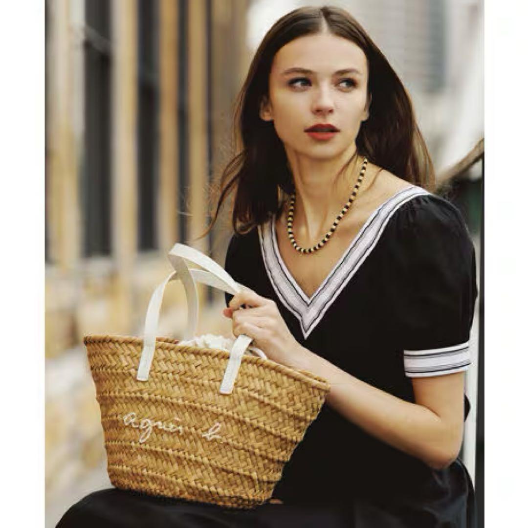 【美品】 agnes b. アニエスベー カゴバッグ バスケットバッグ
