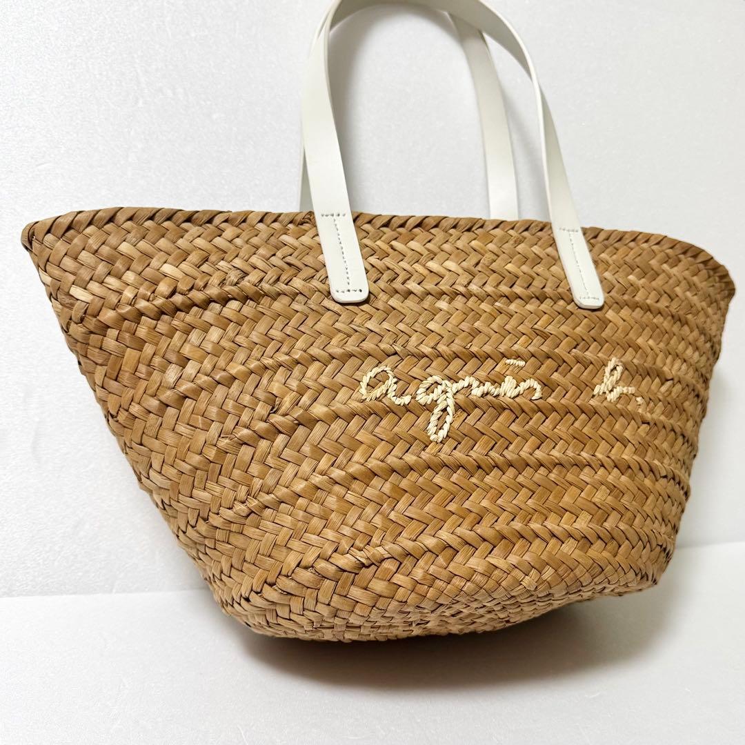 【美品】 agnes b. アニエスベー カゴバッグ バスケットバッグ