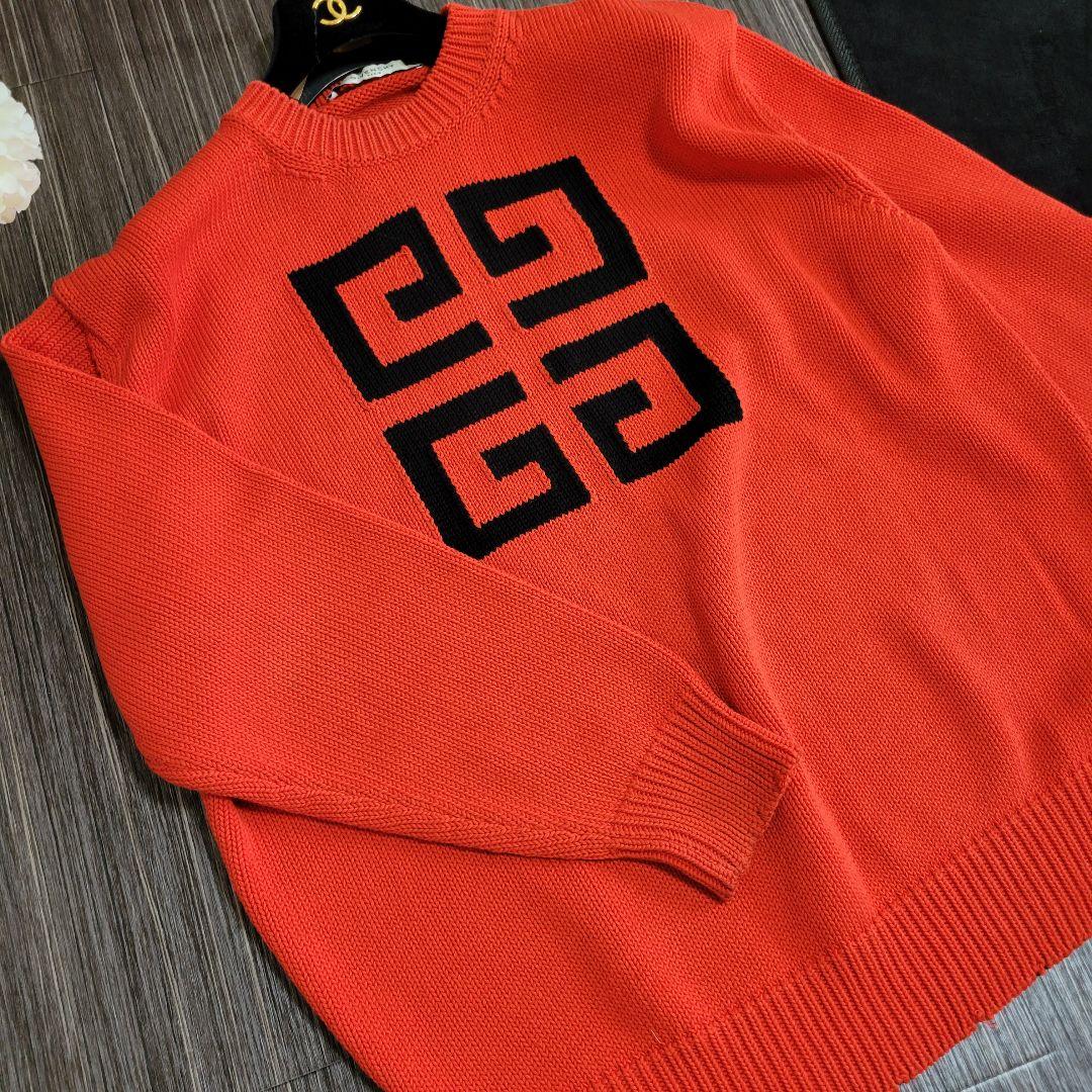 GIVENCHY　大人気　でかロゴ　ニット　セーター　トレーナー　スウェット