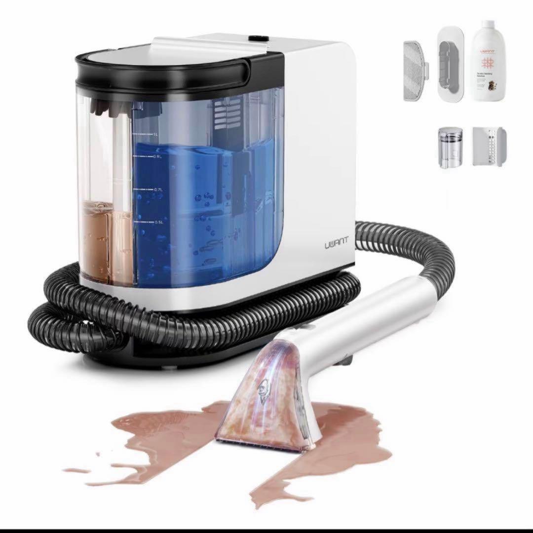 ポータブルカーペットクリーナー 15Kpa 強力吸引 ソファー 車内 家庭用