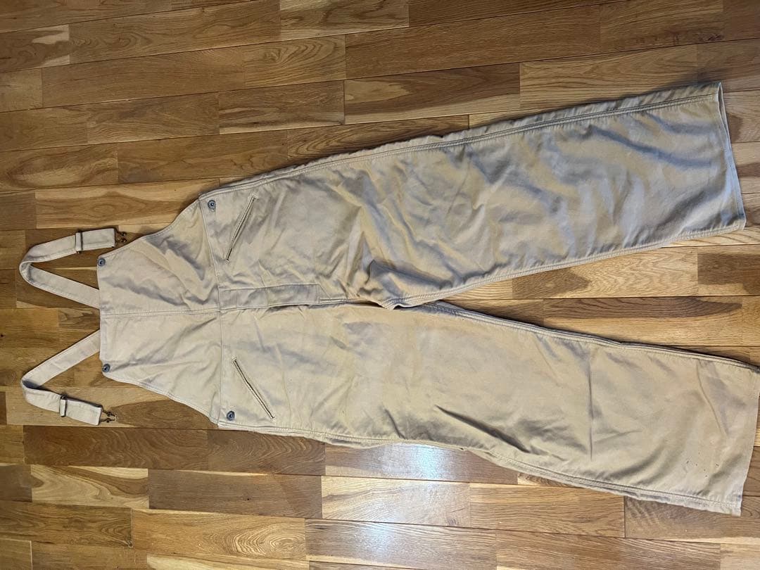 【しばけん】DryBones オーバーオール（40）ブラウン、カーキ色