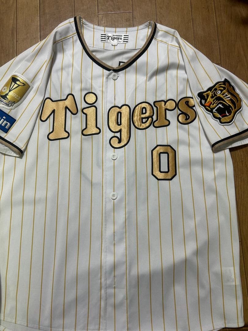 【美品】阪神タイガース チャンピオンユニフォーム　　　木浪聖也 サイズL