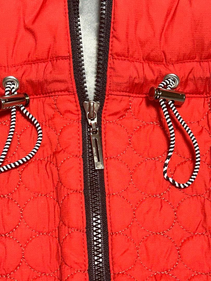 美品！ランバンスポール38 フード付キルティング中綿　裏地蓄熱保存ワンピース