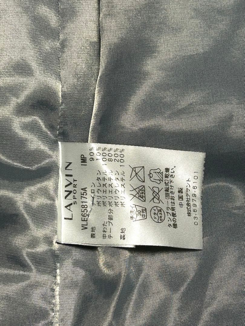 美品！ランバンスポール38 フード付キルティング中綿　裏地蓄熱保存ワンピース