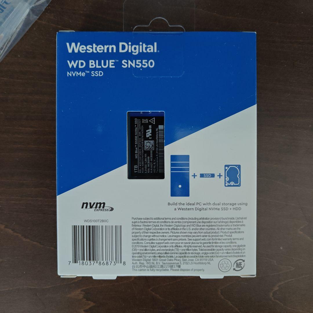 【1TB】WD SN550 M.2 SSD 新品