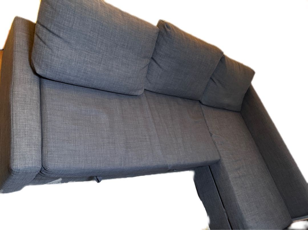 IKEA FRIHETEN コーナーソファベッド ダークグレー