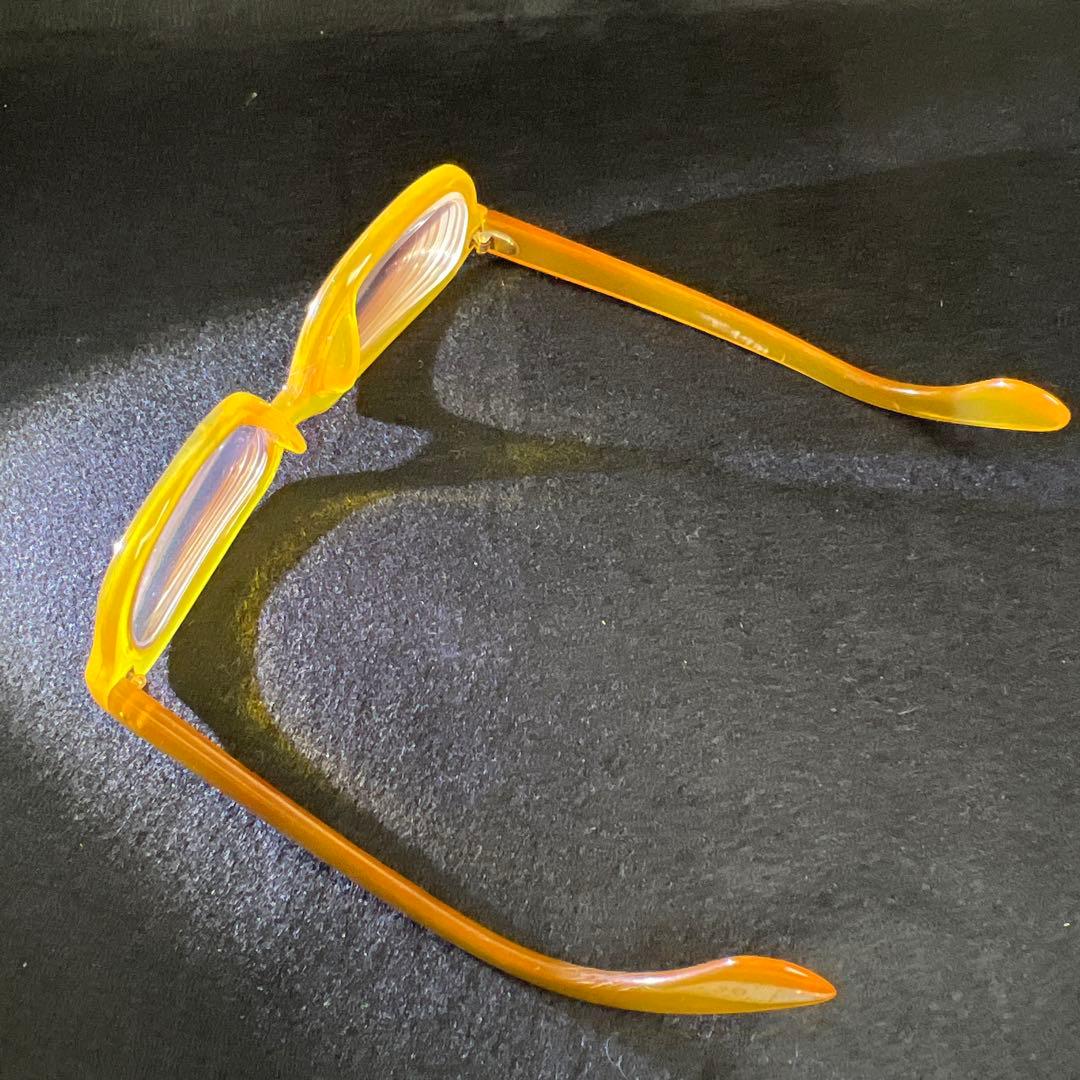 本白鼈甲　K18刻印金具厚手極上手眼鏡　ケース付　東Y7-1226☆1Fチヒオニ