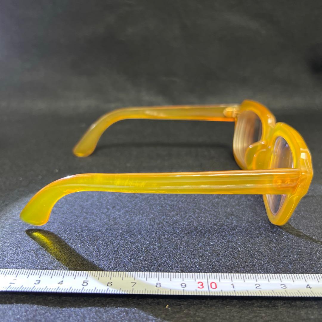 本白鼈甲　K18刻印金具厚手極上手眼鏡　ケース付　東Y7-1226☆1Fチヒオニ