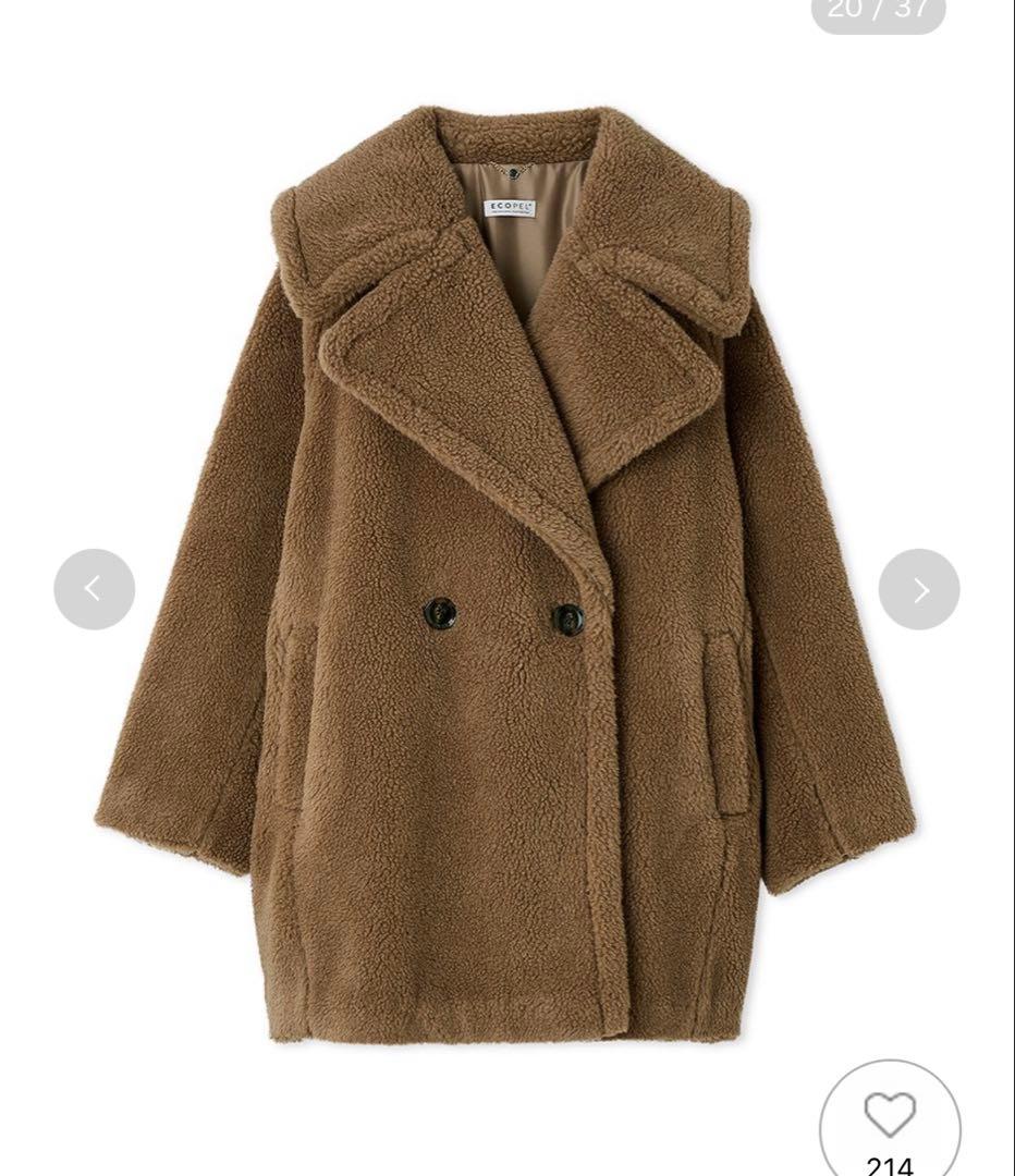 ECOPELボアミドルコート