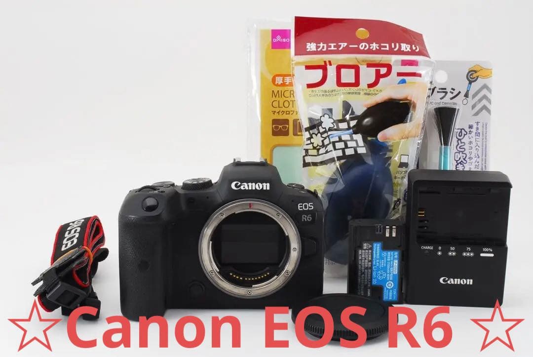 ☆付属品付き☆Canon EOS R6 キヤノン ミラーレス一眼 フルサイズ
