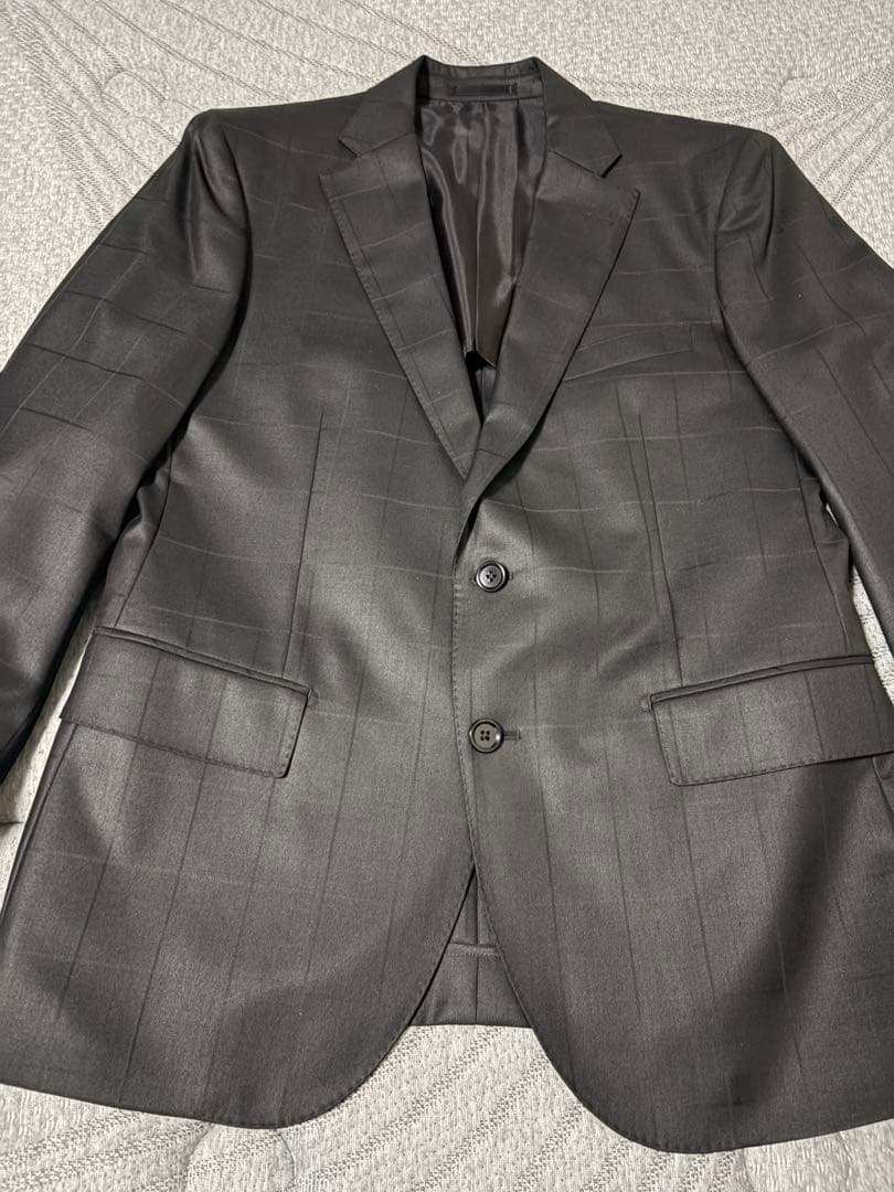 【新品】スリーピース　セットアップ　ブラックシャドウブロックチェック　AB5