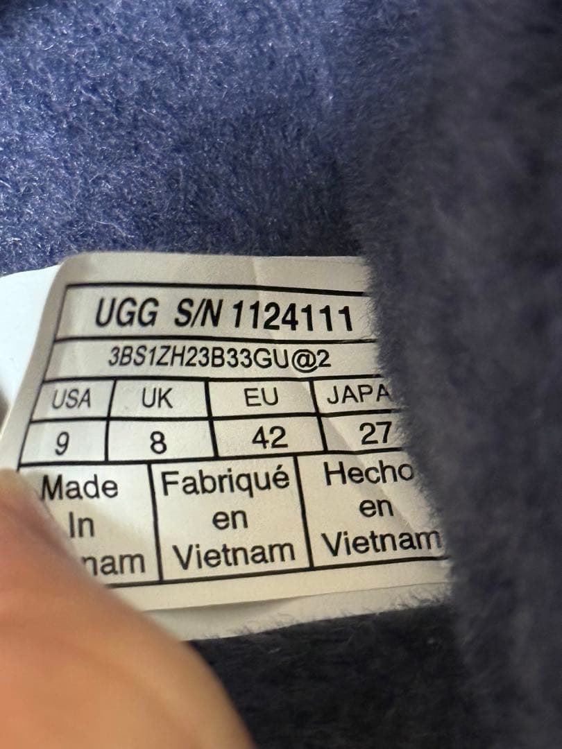 値下げ 新品未使用UGG 27cm ネイビー M FLUFF THAT