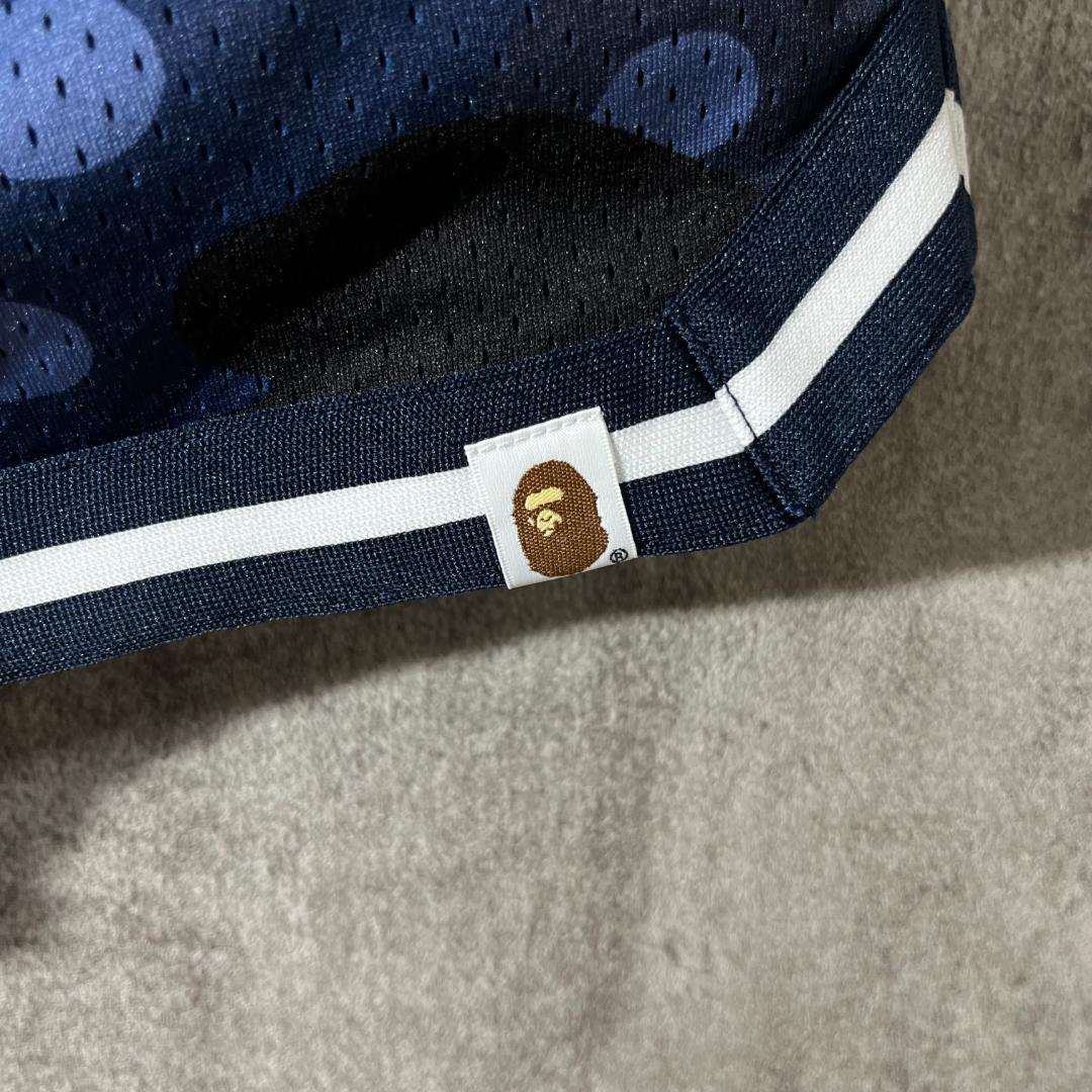 [大人気]　アベイシングエイプ　バスケットパンツ　メッシュ　カモ柄　総柄　大猿