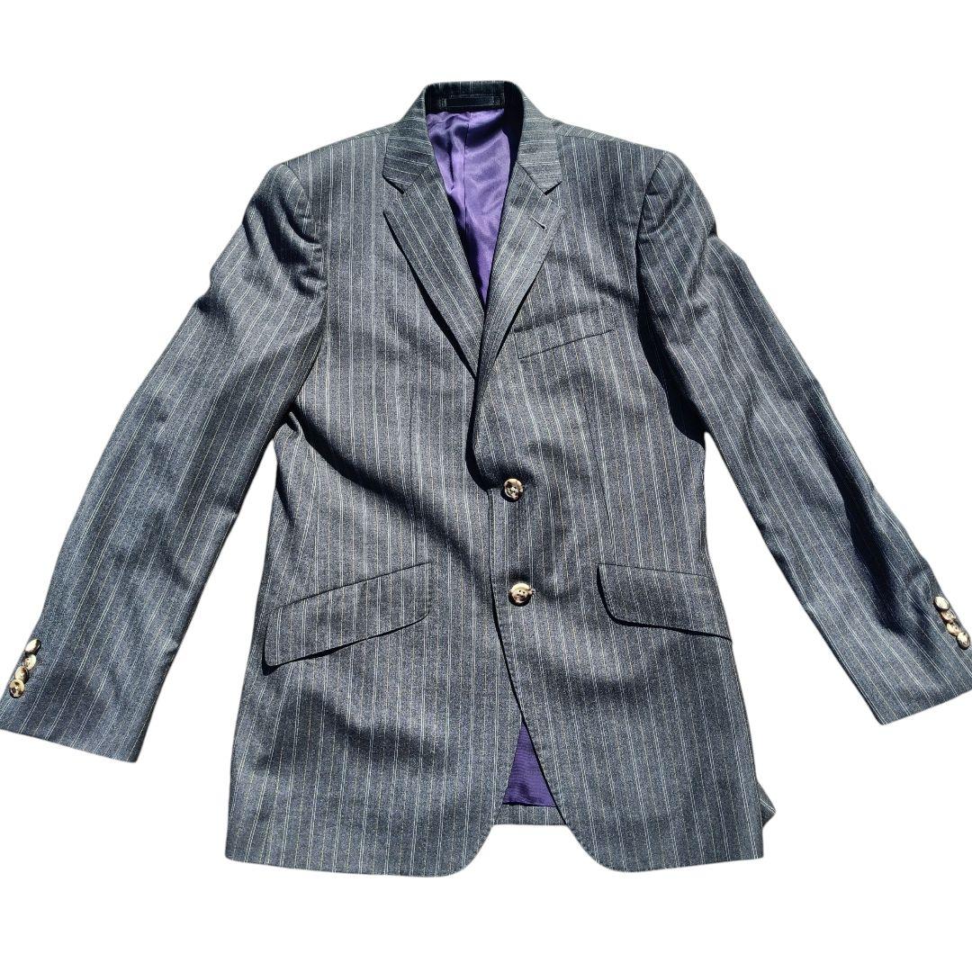ポールスミス スーツ セットアップ 3ピース グレー ストライプ 美品 お洒落