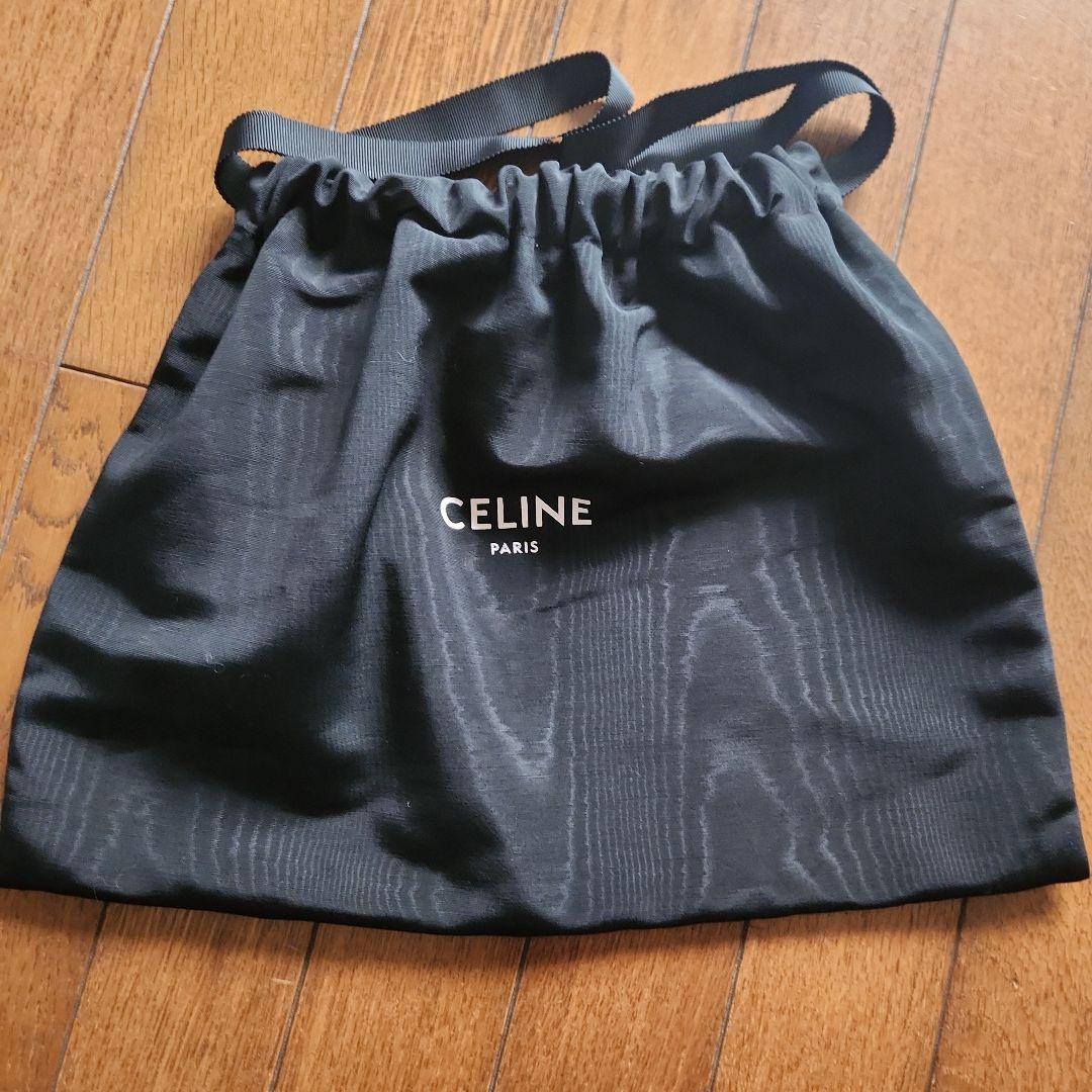 CELINE ブラック ベルベットフレアパンツサイズ26　ショッパー付き